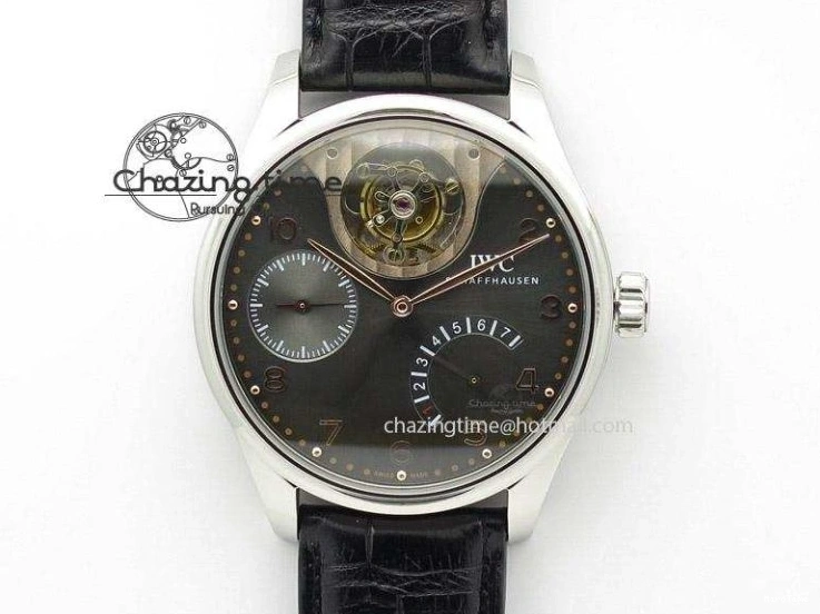 MIROTIME 0109 Portuguese Real PR IW500703 ZF 1:1 Best Edition On Black Leather Strap A Durable 7370